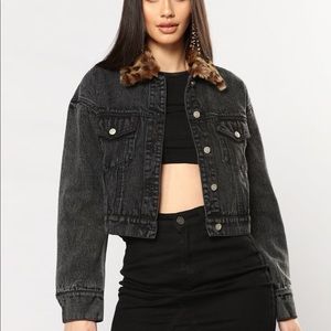 Black Denim City Vibes Denim Jacket